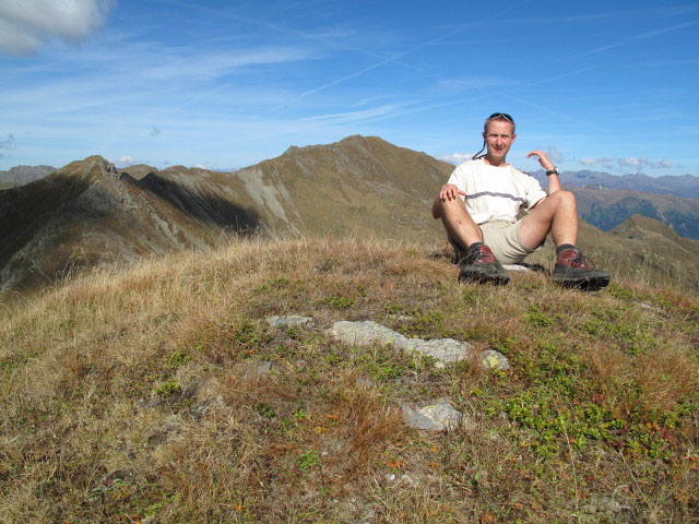 Ich auf der Cima Manzon, 2.330 m (22. Sep.)