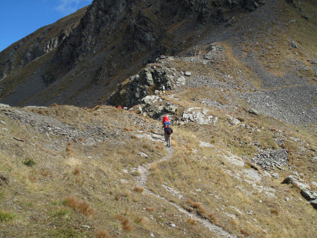 Karnischer Höhenweg in der Hochspitzsenke, 2.314 m (22. Sep.)