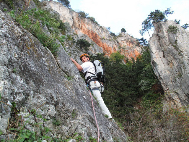 Draschgrat light: Erich in der dritten Seill&auml;nge