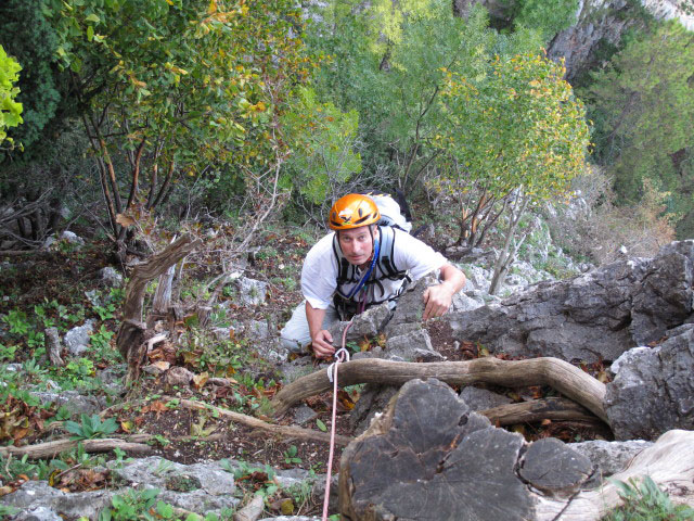 Draschgrat light: Erich in der dritten Seill&auml;nge