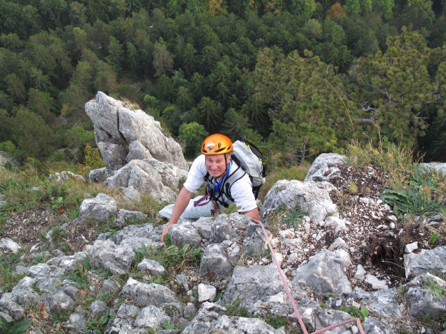 Draschgrat light: Erich in der sechsten Seill&auml;nge