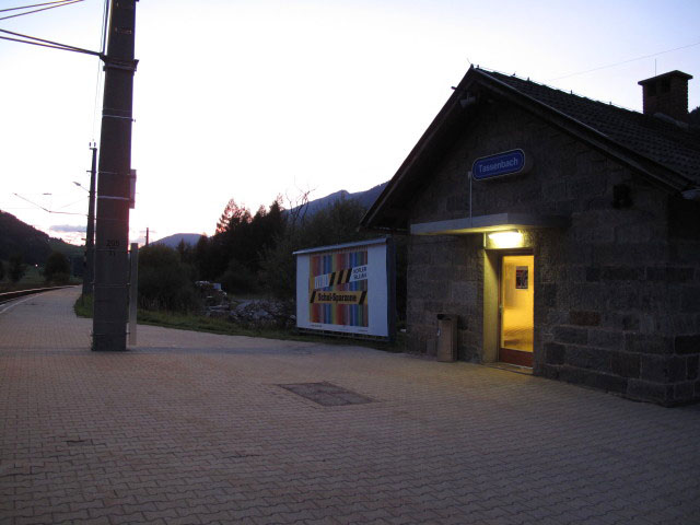 Bahnhof Tassenbach, 1.070 m (22. Sep.)