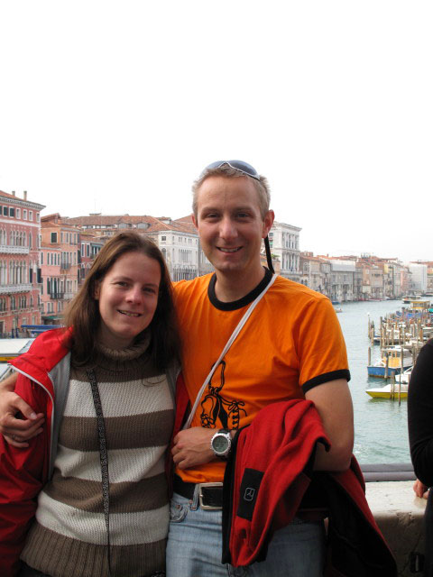 Daniela und ich auf der Ponte di Rialto