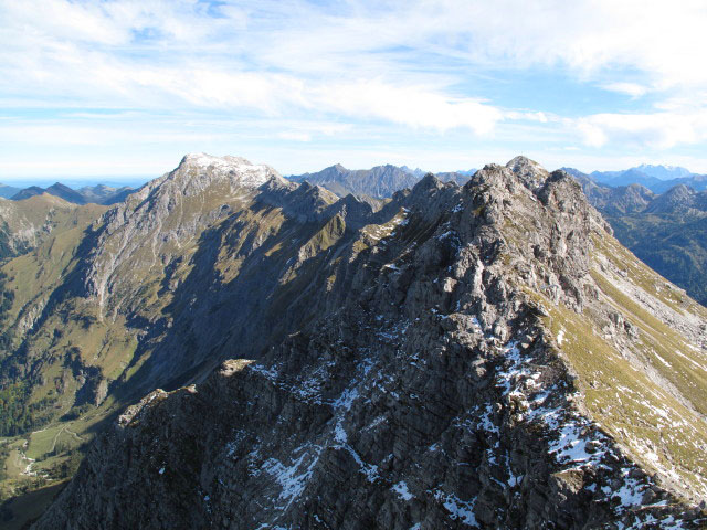 Hindelanger Klettersteig vom Nebelhorn aus