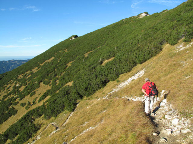 Axel zwischen Hohe Gänge-Klettersteig und Häbelesgund