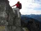 Gaisalphorn-Klettersteig: Axel im Einstieg