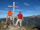 Ich und Axel auf der Heubatspitze, 2.008 m