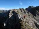 Axel zwischen Hohe Gänge-Klettersteig und Häbelesgund