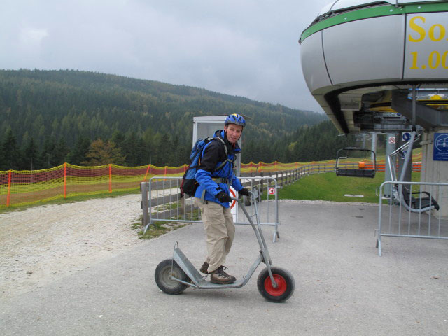 Ich in der Talstation der Rollerbahn, 1.004 m