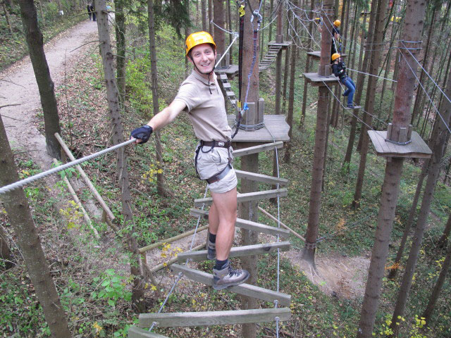 Ich im Parcours 'Buchfink'