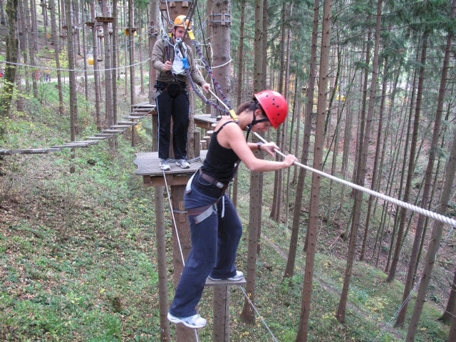 Matthias und Karin im Parcours 'Buchfink'