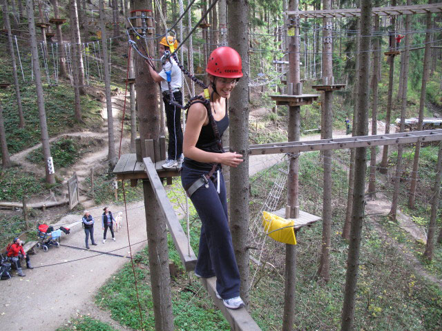 Matthias und Karin im Parcours 'Baummarder'