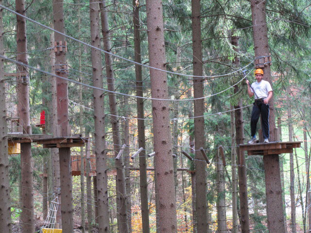 Matthias im Parcours 'Baummarder'