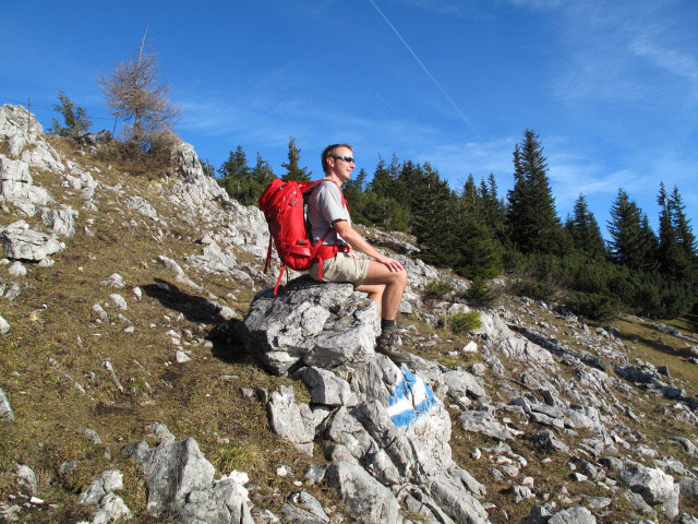 Ich zwischen Gippelt&ouml;rl und Gippelmauer