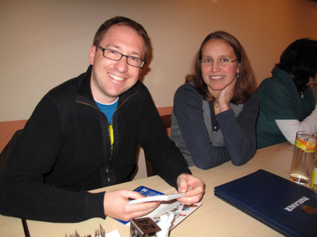Alexander und Sabine im Strandcafe