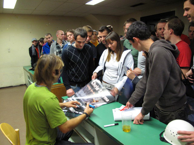 Chris in der Universit&auml;t Wien