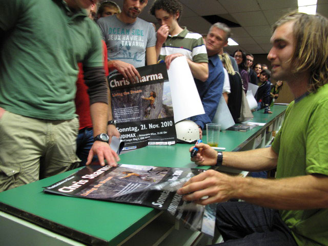 Chris in der Universit&auml;t Wien