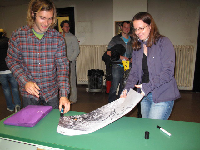 Chris und Daniela in der Universit&auml;t Wien