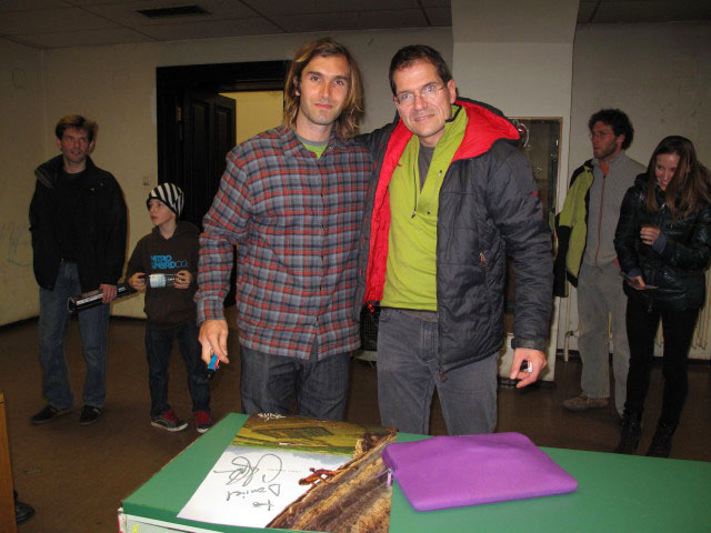 Chris und Andreas in der Universit&auml;t Wien