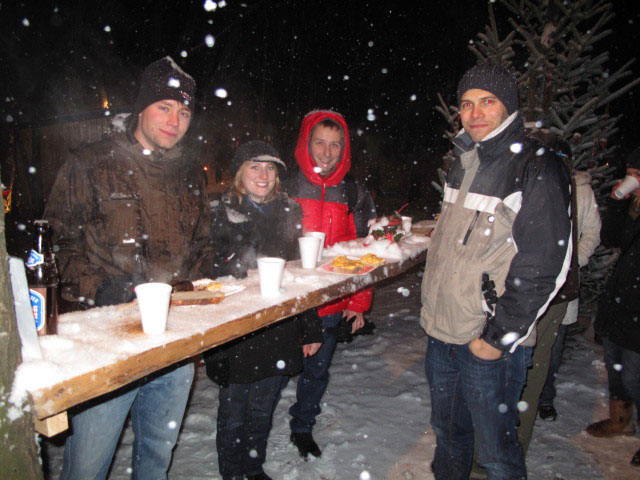 Matthias, Sabrina, ich und Gregor im Naturpark Seebenstein