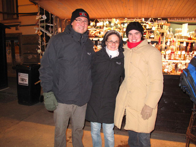 Johannes, Katrin und Kerstin in der Stiftgasse
