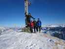 Axel, Martina, Andreas und ich am Lämpersberg, 2.202 m