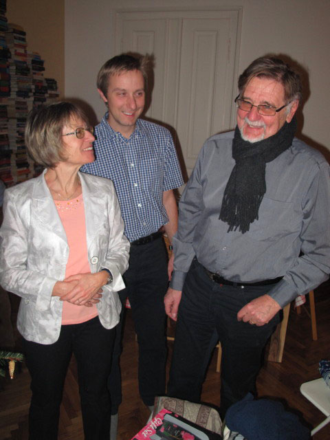 Mama, ich und Papa in Markus und Elenas Wohnung