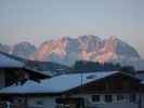 Wilder Kaiser von der Haltestelle Kitzbühel Hahnenkamm aus