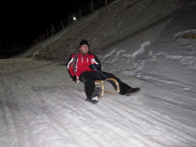 Udo auf der Erlebnis-Rodelbahn zwischen Wald der tausend Augen und B&auml;rental
