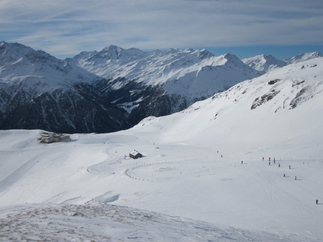 Viehb&uuml;helabfahrt von der Bergstation des Viehb&uuml;hellifts aus (16. J&auml;n.)