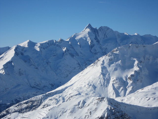 Großglockner von der Gjaidtroghöhe aus (16. Jän.)