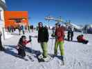 Udo, Markus und Katarina bei der Bergstation der Stubnerkogelbahn II, 2.233 m