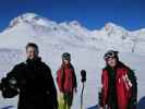 Markus, Katarina und Udo bei der Bergstation der Kaserebenbahn, 1.978 m