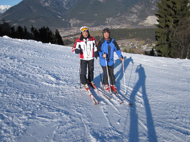Stefan und ich auf der Familienabfahrt Ranggerk&ouml;pfl - Eggh&ouml;fe - EUB Tal