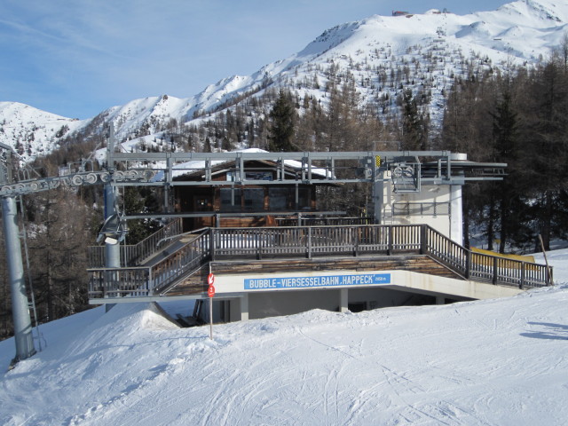 Bergstation der Happeckbahn, 2.035 m von der Goldriedbahn II aus