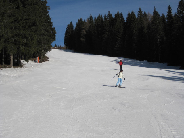 Mama auf der Hauereckabfahrt