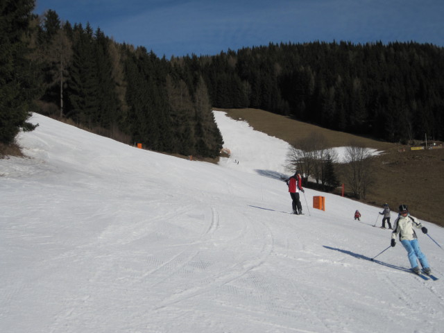 Mama auf der Hauereckabfahrt