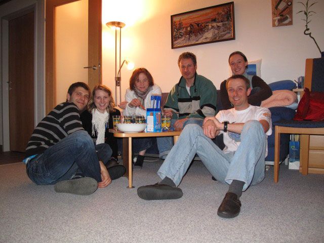 Gregor, Sabrina, Irene, Erich, ich und Carmen