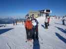 Lorie und Florian bei der Bergstation des Gletscherjets 2, 2.453 m