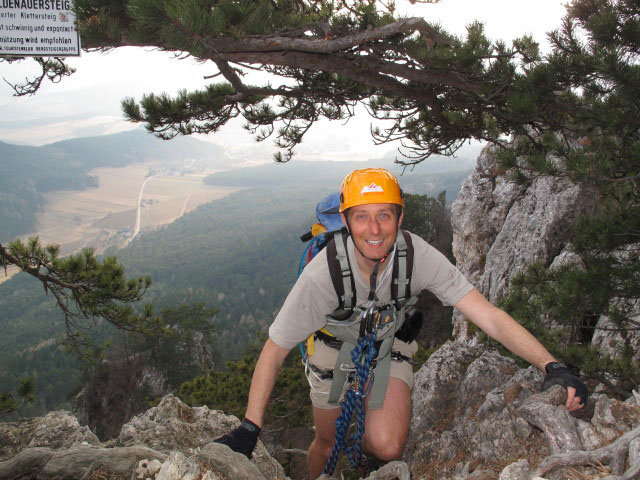 Wildenauer-Klettersteig: Ich im Ausstieg