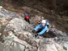 Wildenauer-Klettersteig: Carmen, Erich und Romana im Einstieg