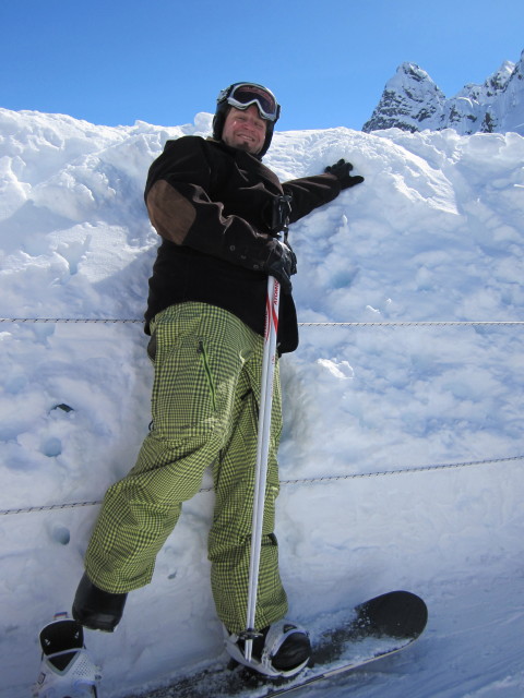 Markus in der Talstation des Sessellifts Padon 1°, 2.116 m (20. März)