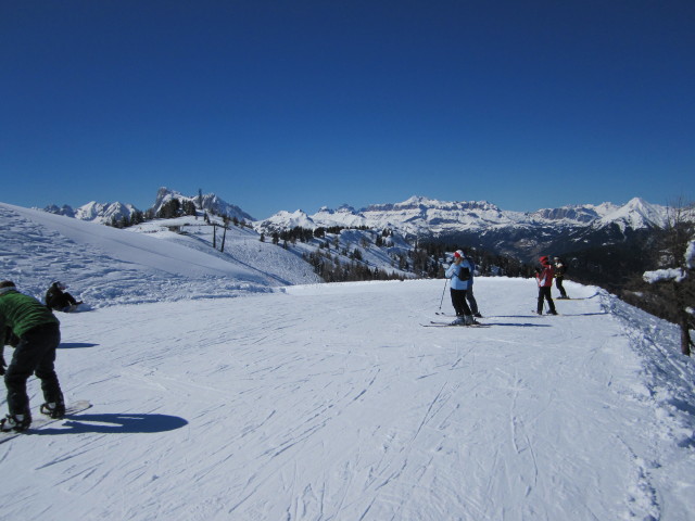 bei der Bergstation des Sessellifts Pra Costa/Col Fioret, 2.080 m (20. März)