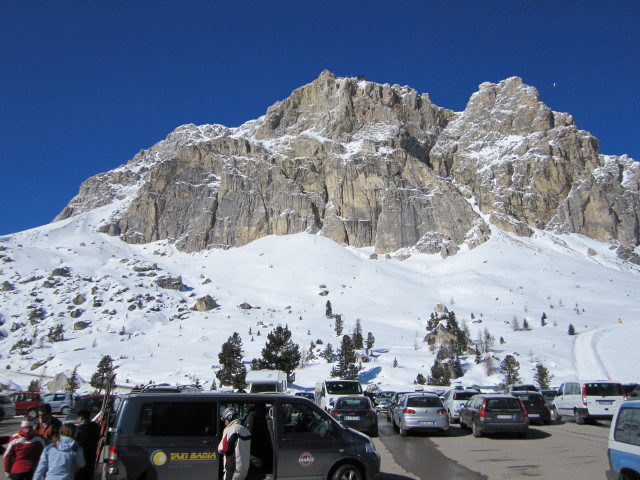 Lagazuoi vom Passo Falzarego aus (20. März)