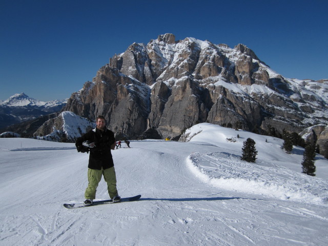 Markus auf der Piste Armentarola (20. März)