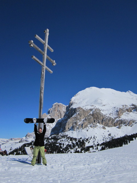 Markus bei der Williams-Hütte, 2.100 m (21. März)