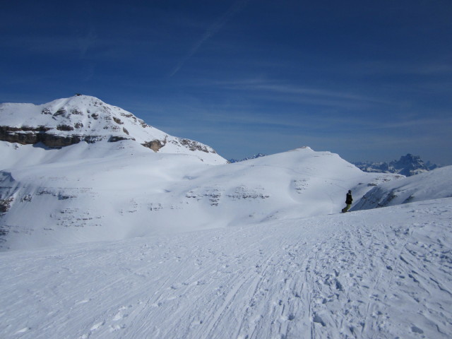 Markus zwischen Sas de Pordoi und Forcella Pordoi (22. März)