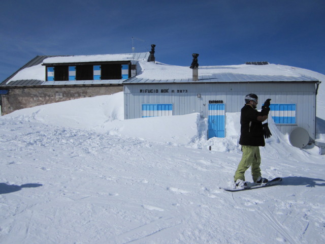 Markus bei der Bamberger Hütte, 2.871 m (22. März)