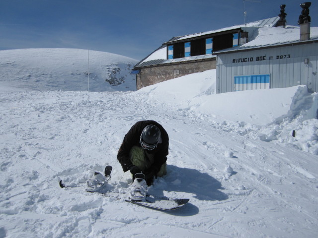 Markus bei der Bamberger Hütte, 2.871 m (22. März)