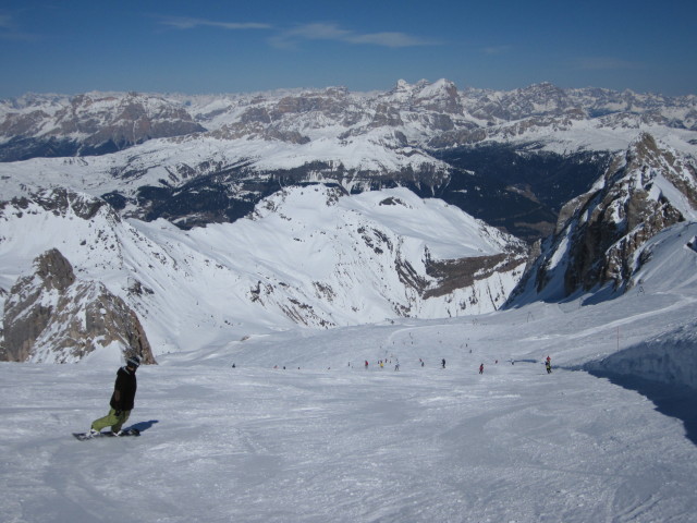 Markus auf der Piste Punta Rocca (23. März)